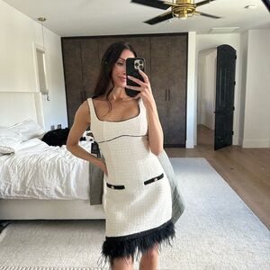 SAYLOR White and Black Mini Dress